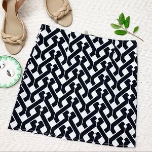 Geometric Pencil Skirt